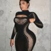 Sensual Sweet Dress Bodycon Bodystocking - detail