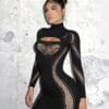Sensual Sweet Dress Bodycon Bodystocking - detail
