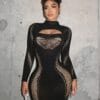 Sensual Sweet Dress Bodycon Bodystocking - detail