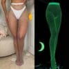 Sexy Cutout Glow-In-Dark Fishnet Bodycon Pantyhose Neon detail 2