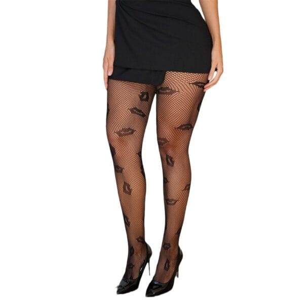 Sexy Sensual Fishnet Stockings No-Crotch Leggings Pantyhose detail 5