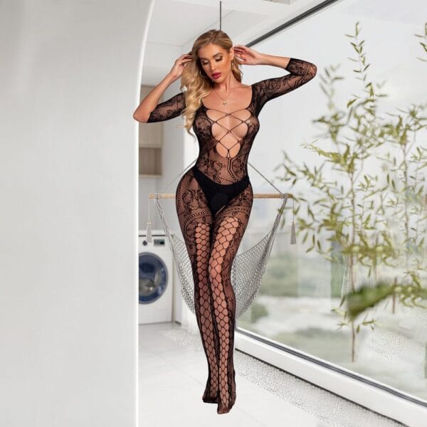 Sheer Sexy Stockings Lingerie Open-Crotch Sheer Pantyhose detail 3