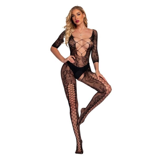 Sheer Sexy Stockings Lingerie Open-Crotch Sheer Pantyhose detail 5