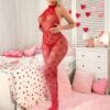 valentine european sexy heart rhinestone open crotch cutout gallianse Valentine European Sexy Heart Rhinestone Open-Crotch Cutout