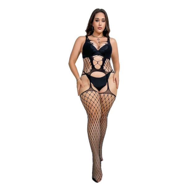 Xl Plus Size European Bodycon Fishnet Cutout Plus Size Lingerie detail 5