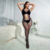 xl plus size european bodycon fishnet plus size cutout easy access view 3 Xl Plus Size Bodycon Fishnet Plus Size Cutout - detail