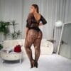 Xl Plus Size European Bodycon Plus Size Cutout Jacquard Easy-Access detail 4