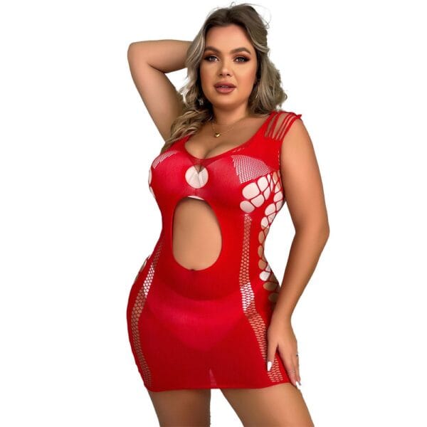 xl plus size european sexy cutout plus size lingerie seductive view 5 Xl Plus Size Cutout Plus Size Lingerie - detail